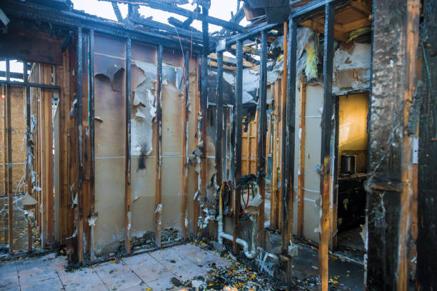 Professional Fire Damage Restoration technician working in West Friendship, MD